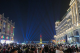 Photos Chine : spectacle de lumire au Heilongjiang