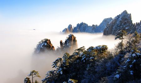 (miniature) mont Huang / mont Jaune