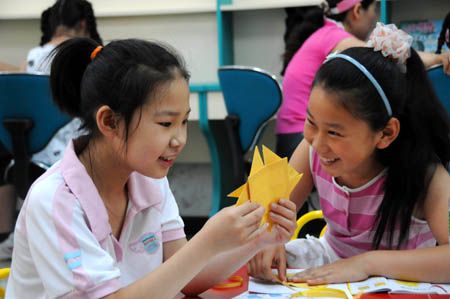 (miniature) enfants chinois et origami