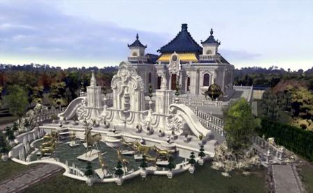 (miniature) ancien palais d'été en 3D