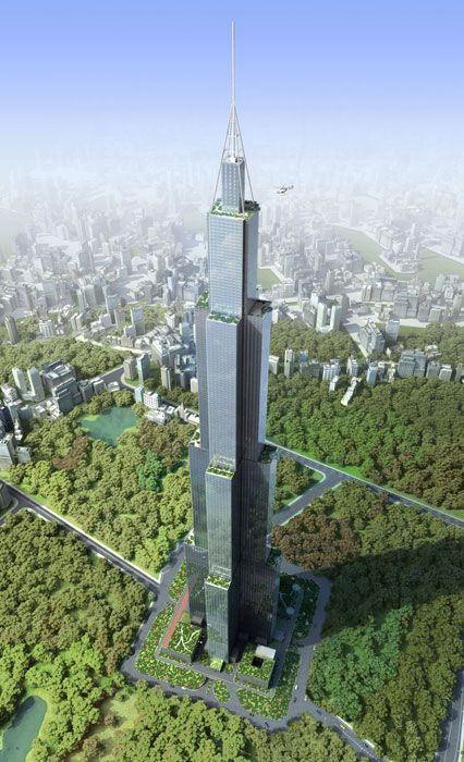 (miniature) sky City, plus grand immeuble du monde