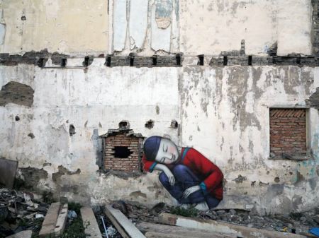 (miniature) Un artiste Français tague les murs de Shanghai