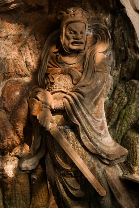 (miniature) Photo des statues en pierre de la dynastie des Song (960-1279) dans le district d'Anyue