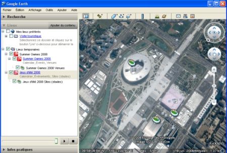 (miniature) Les JO 2008 sur Google Earth