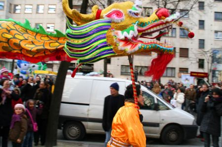 (miniature) dragon du nouvel an chinois