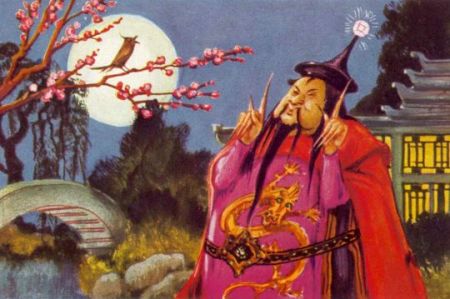 (miniature) Le Rossignol et l'Empereur de Chine (conte d'Andersen)