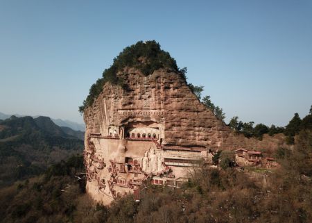 (miniature) Paysage des grottes du mont Maiji à Tianshui