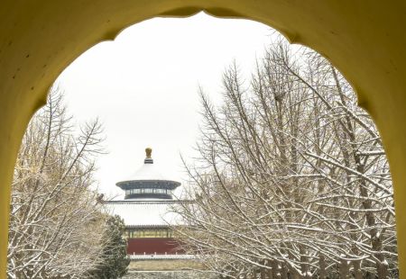 (miniature) Le paysage enneigé de la salle des prières pour la récolte du Temple du ciel à Beijing