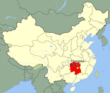 (miniature) carte Changsha