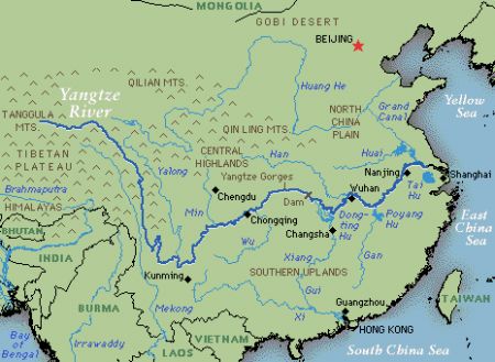 (miniature) carte du Yangtse