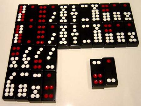(miniature) Pai Gow ou dominos chinois