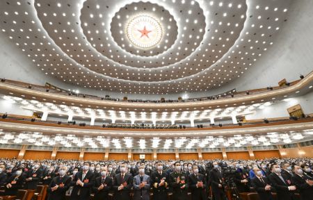 (miniature) La cinquième session du 13e Comité national de la Conférence consultative politique du Peuple chinois (CCPPC) est ouverte au Grand Palais du Peuple à Beijing