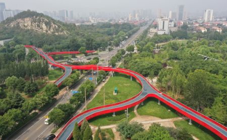 (miniature) Vue aérienne d'une partie de la route verte à Tangshan