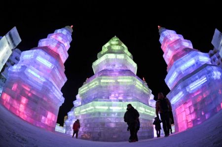 (miniature) pagodes en glace