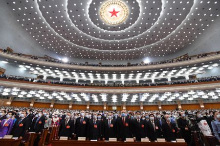 (miniature) Les députés assistent à l'ouverture de la troisième session de la 13e Assemblée populaire nationale