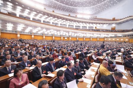 (miniature) Réunion de clôture de la deuxième session du 14e Comité national de la Conférence consultative politique du peuple chinois (CCPPC)
